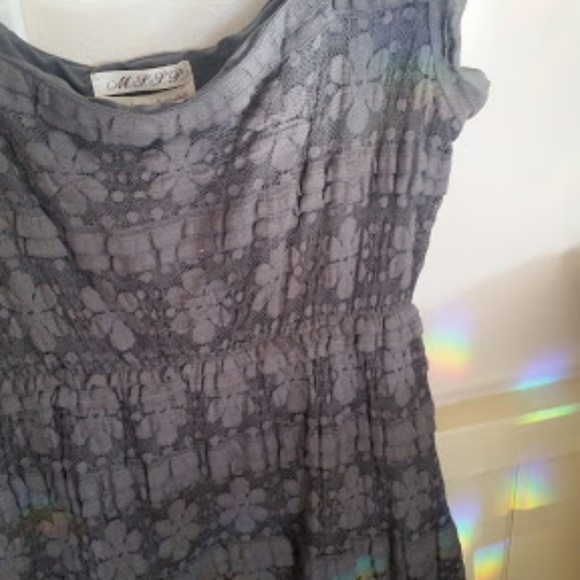 Max Studio Gray Lace Dress - Picture 5 of 6